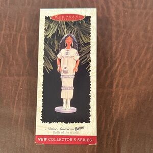 Barbie Keepsake Ornament with Red and Gold Accents